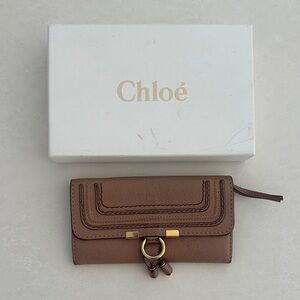 Chloé Marcie Wallet Tan